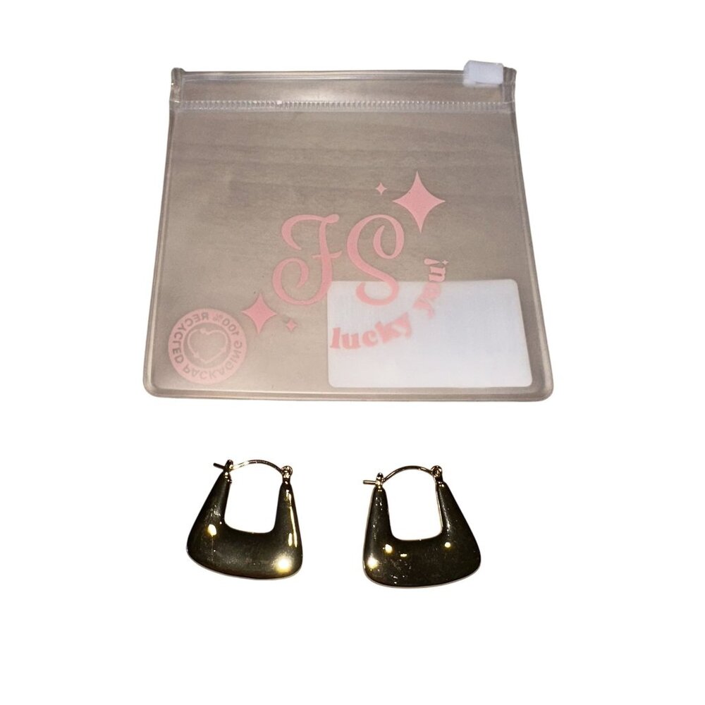 NWT Frasier Sterling Gold Coast Hoops Earrings Gold plated